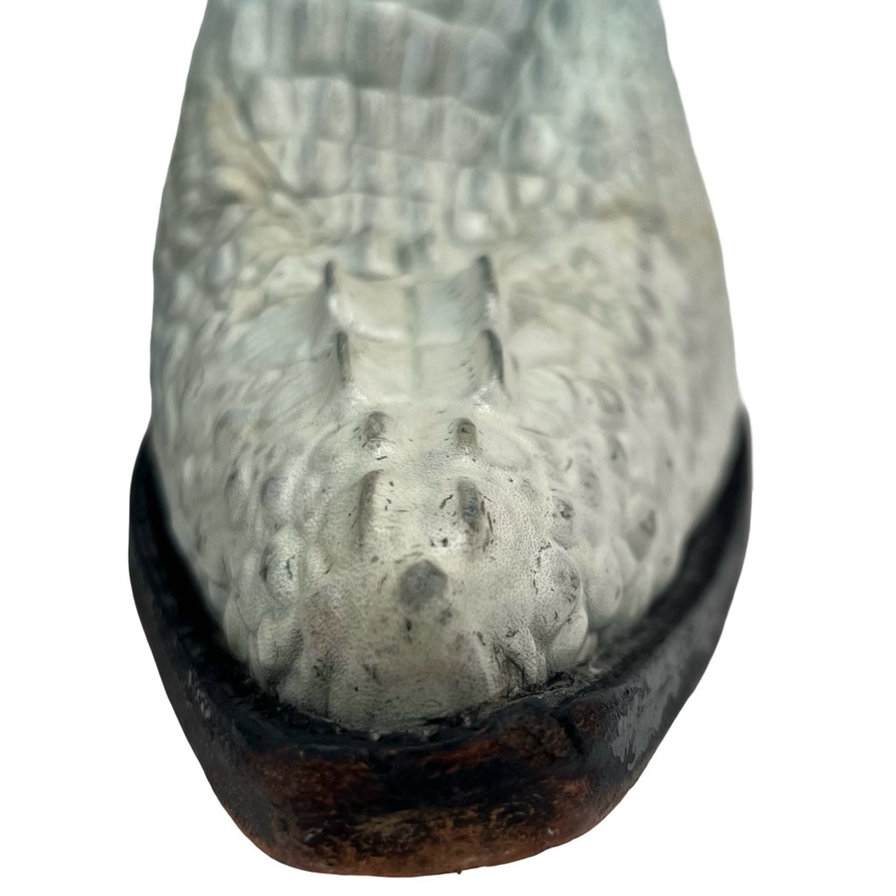 Rogers Turquoise Croc-Embossed Cowboy Boots - Picture 13 of 16